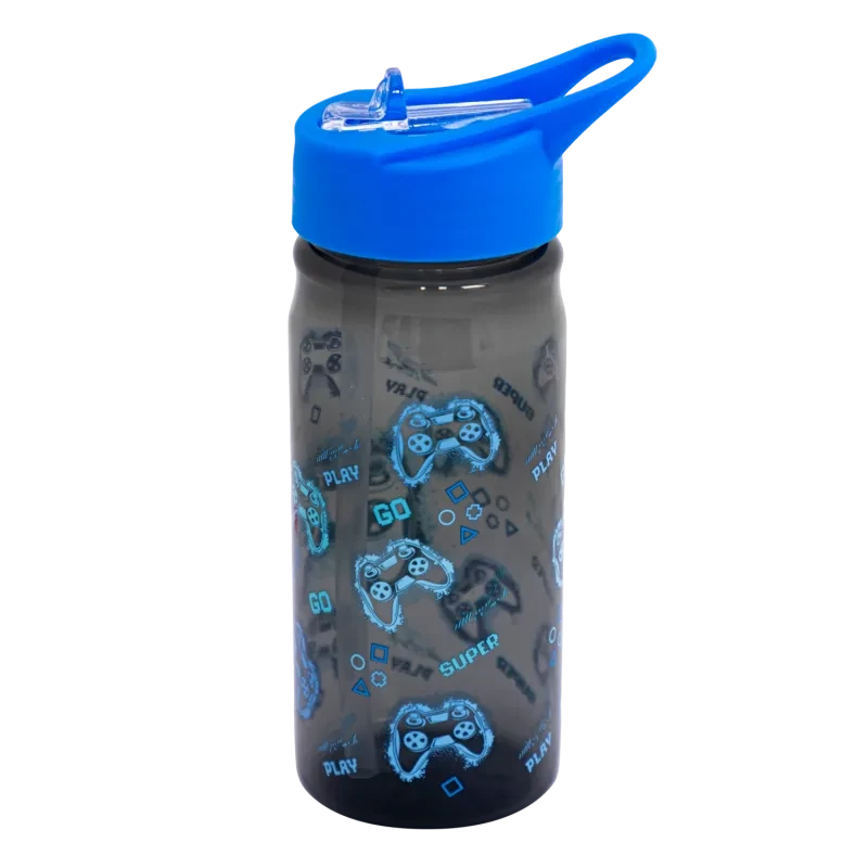 Plastová fľaša s výsuvnou slamkou AquaPure GO PLAYING, 450ml, 511025005 1