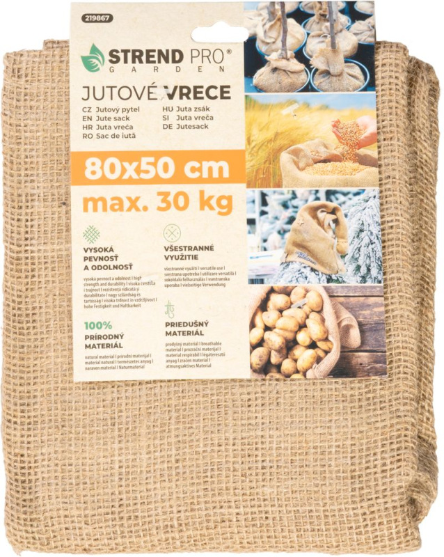 Vrece Strend Pro Garden, jutové, 80x50 cm, max.30 kg, bez šnúry 2