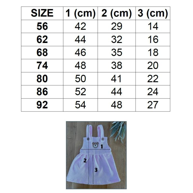 Dojčenská sukienka na traky New Baby Luxury clothing Laura biela 56 (0-3m) 2