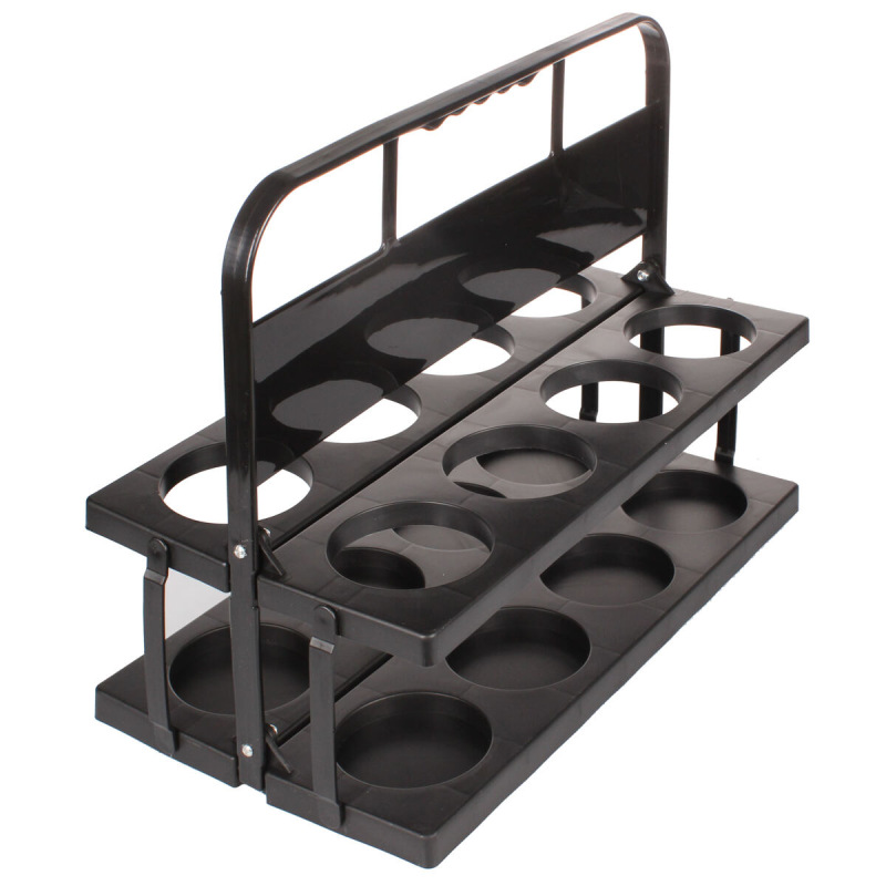 Holder 8 plastový nosič fliaš čierna