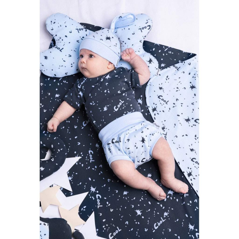 Dojčenská bavlnená čiapočka-šatka Nicol Max light 68/74 1