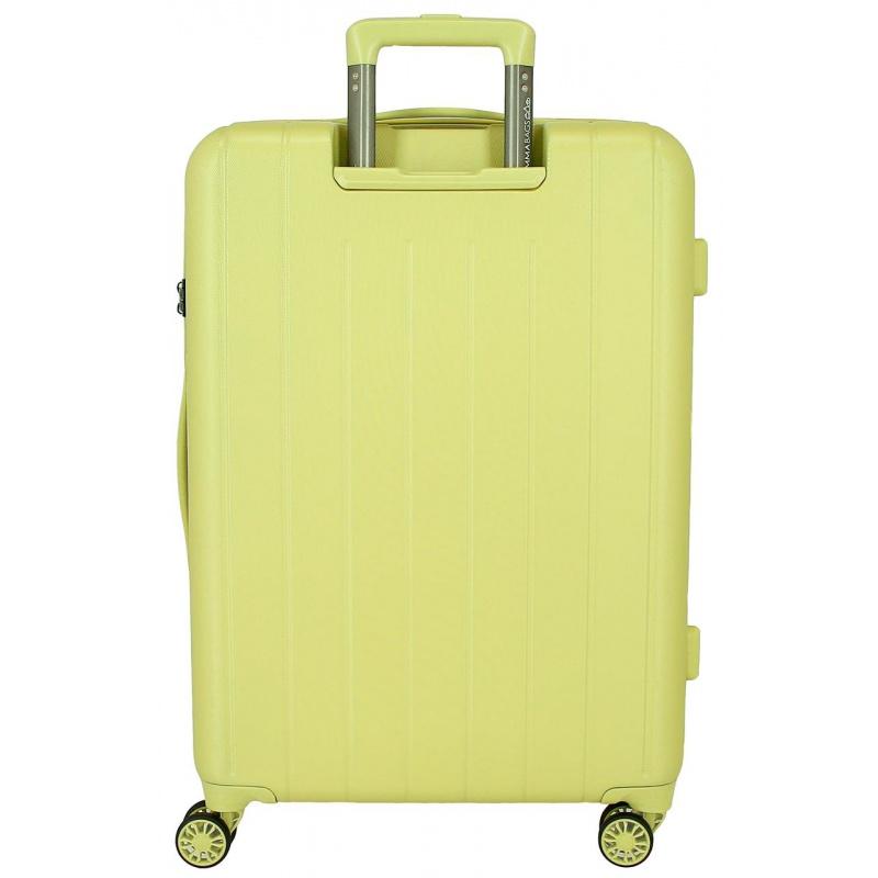 MOVOM Wood Yellow, Škrupinový cestovný kufor, 68x48x27cm, 68L, 531926B (medium)