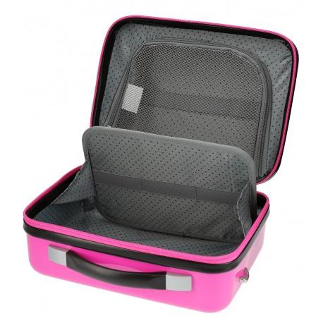 JOUMMA BAGS ABS Cestovný kozmetický kufrík MINNIE MOUSE Pink, 21x29x15cm, 9L, 3413922