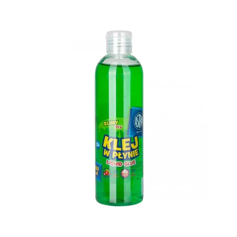 ASTRA Tekuté transparentné lepidlo SLIME PVA Zelené, 250ml, 401119006