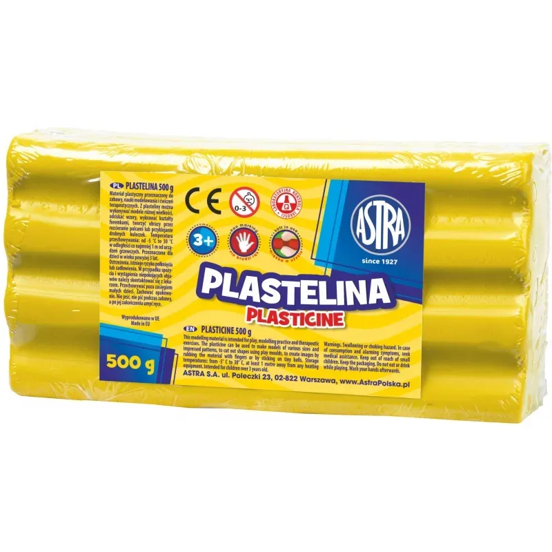 ASTRA Plastelína 500g Žltá, 303117003