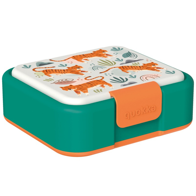 Quokka Twist, Delený plastový box na jedlo Tigers, 40261