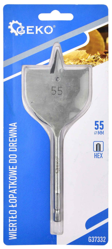 Vrták do dreva 55x152 mm plochý, GEKO 1