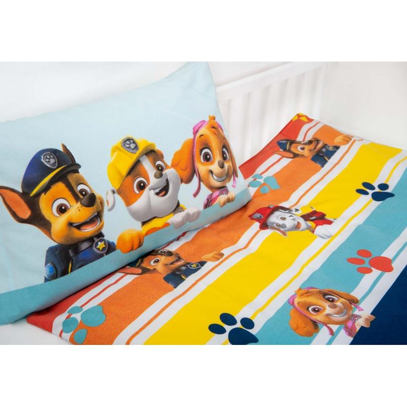 Detské flanelové obliečky do postieľky Herding Green, PAW PATROL, 100/135+40/60 3