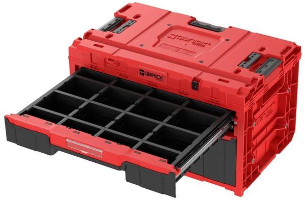 Box QBRICK® System ONE Workshop Red - Cart, 3x Toolbox, 4 dielna sada boxov na náradie