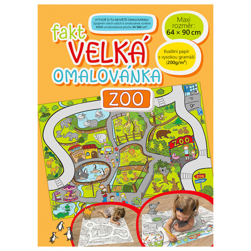 Fakt velká omaľovánka Zoo