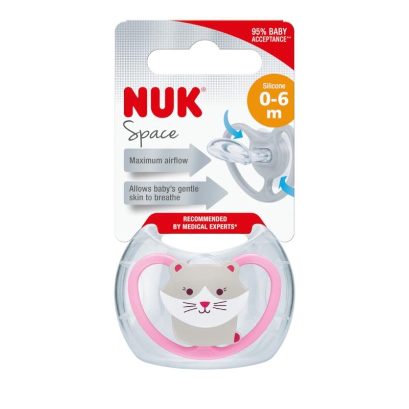 Cumlík Space NUK 0-6m mačička BOX 0-6 m