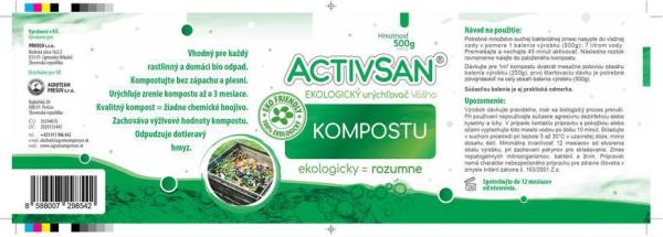 Urýchľovač Activsan, do kompostu, 500 g