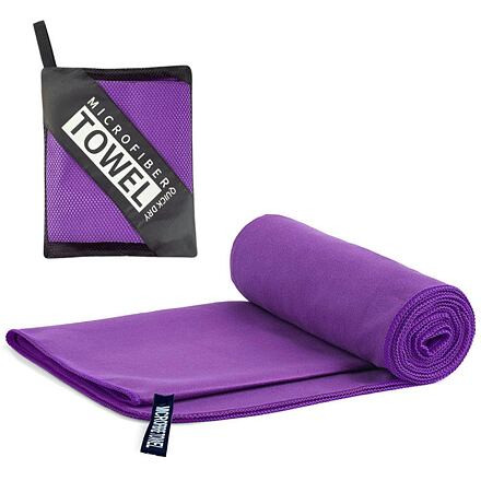 Microfibre rýchloschnúci uterák 76 x 152 cm fialová 1
