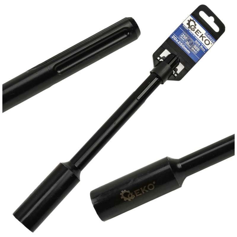 Adaptér SDS-max 20 x 250 mm na zatĺkanie zemných tyčí a klincov GEKO