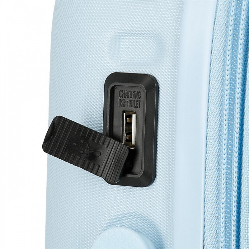 ABS Cestovný kufor PEPE JEANS ACCENT Azul, 55x40x20cm, 37L, 7698634 (small exp.) 11