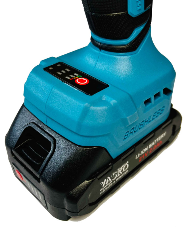 Akumulátorový rázový uťahovák 1/2" + 1/4", 2x 2Ah batéria, 350 Nm, VASKO 5