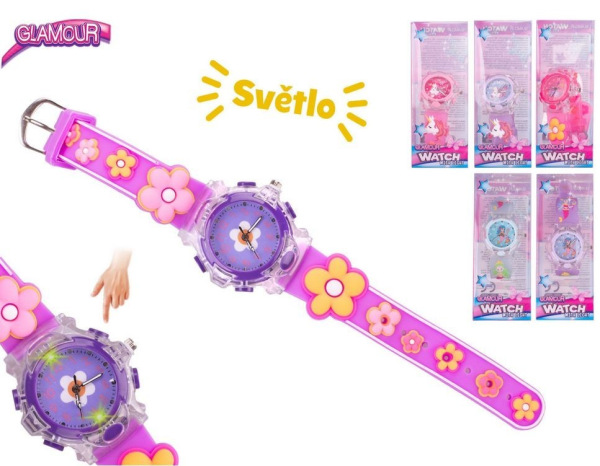 Analógové dievčenské hodinky so svetlom, 6 druhov 3