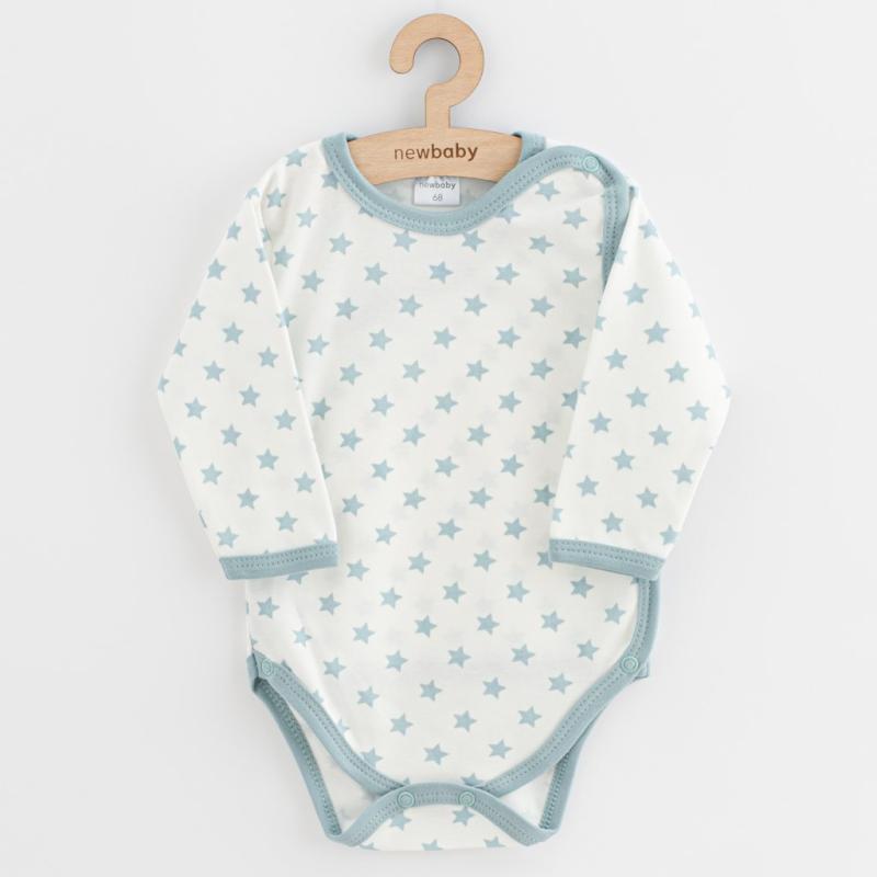 Dojčenské body celorozopínacie New Baby Classic II Dievča 3ks mätová 68 (4-6m) 1