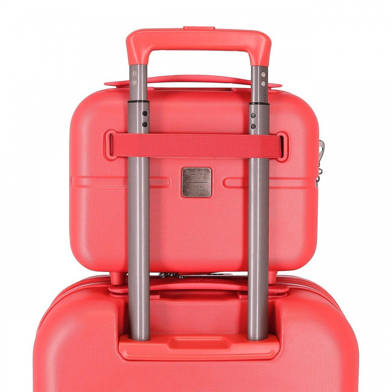 PEPE JEANS Highlight Coral, Cestovný kozmetický kufrík, 21x29x15cm, 768392D 8
