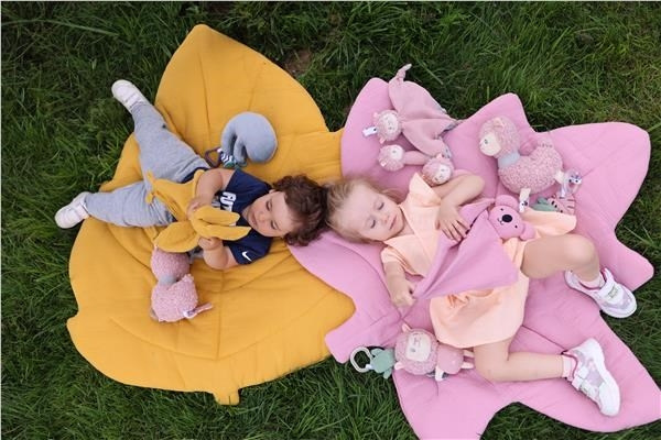 Mušelínová hracia deka New Baby Leaf mint 4