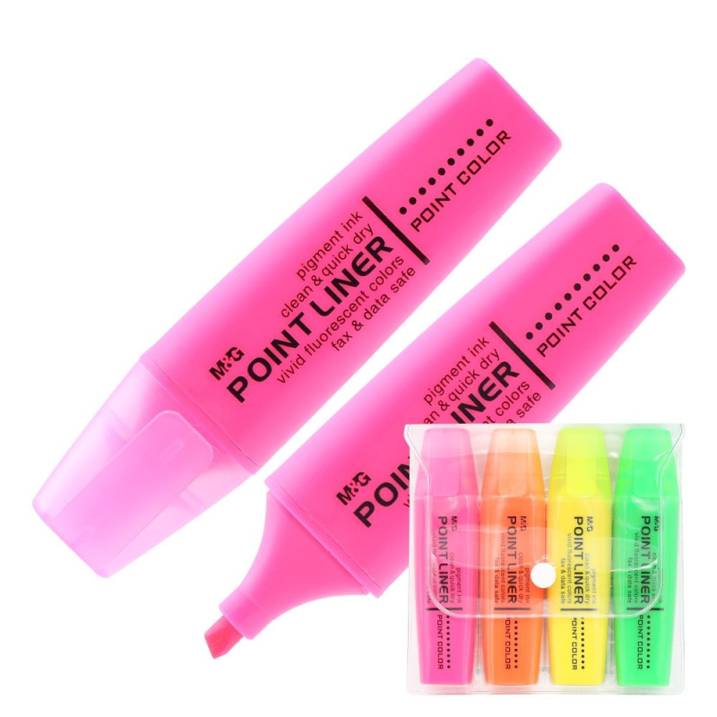 Zvýrazňovač M&G Neon s vôňou sada 4 farby 1