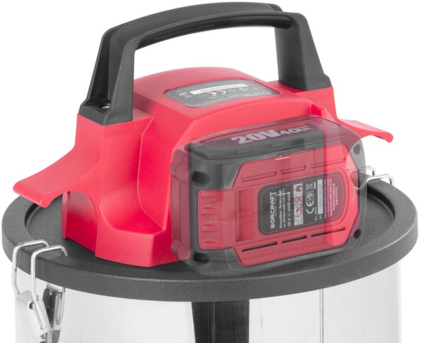 Vysávač Worcraft CAVC-S20Li-18L ShareSYS, 20V Li-Ion, HEPA filter, na popol 5