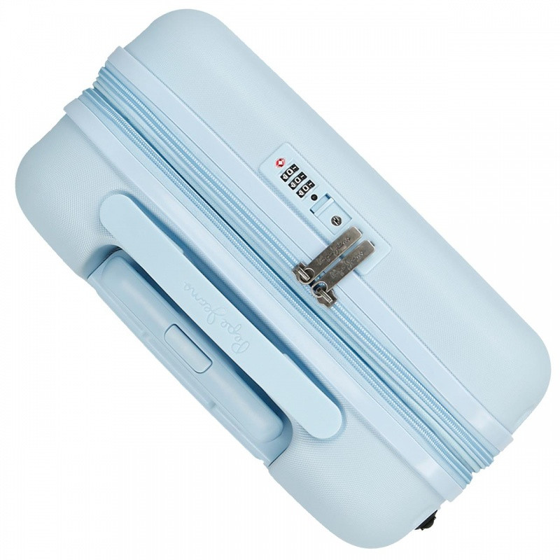 ABS Cestovný kufor PEPE JEANS ACCENT Azul, 55x40x20cm, 37L, 7698634 (small exp.) 6