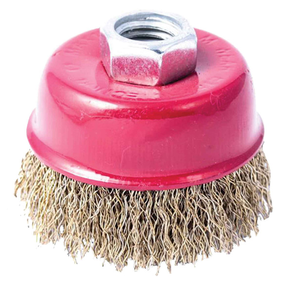 Kartáč hrnčekový 75 mm x M14x2 FeMs 0.3mm, XL-TOOLS