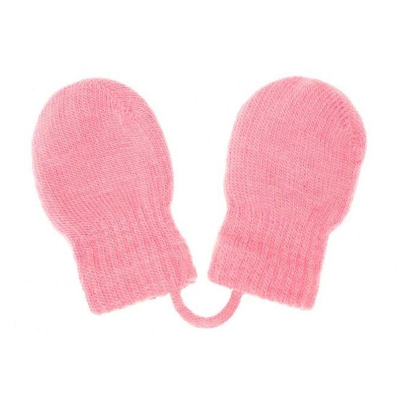 Detské zimné rukavičky New Baby svetlo ružové 56 (0-3m)