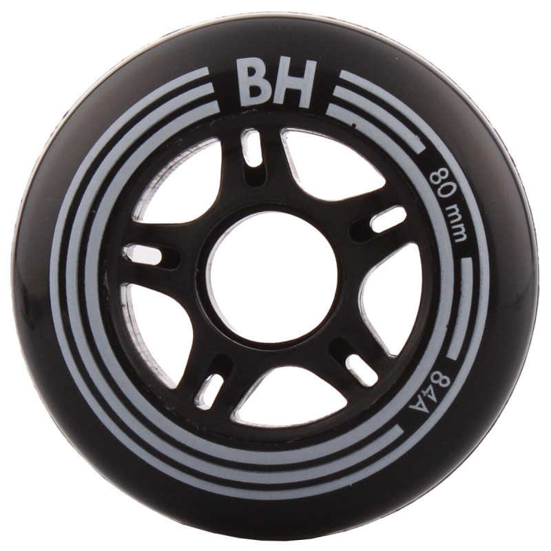 Black 80mm 84A in-line koliesko