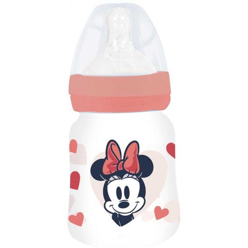STOR Dojčenská fľaša Minnie Mouse s antikolikovým systémom, 150ml, 10701