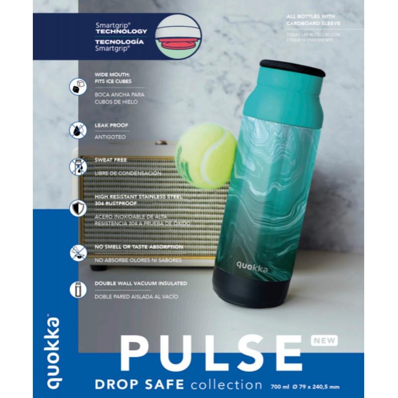 Quokka Pulse Smartgrip, Nerezová termo fľaša Dusk Blue, 700ml, 40294 1