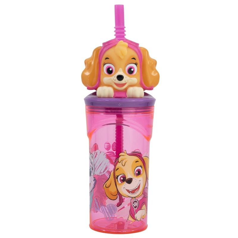 Plastový 3D pohár s figúrkou Paw Patrol Skye, 360ml, 74566