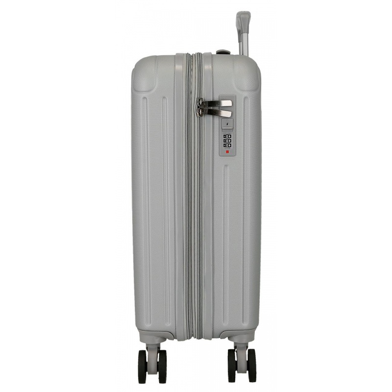 Kabínový kufor Movom Timber Silver 55×40×20 cm, rozšíriteľný, 37/42 l, 5558622 1