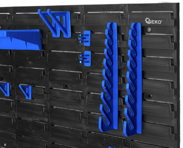 Dielenská tabuľa na náradie - sada 8 panelov 2304 x 780 mm + 128 ks príslušenstvo, GEKO 9