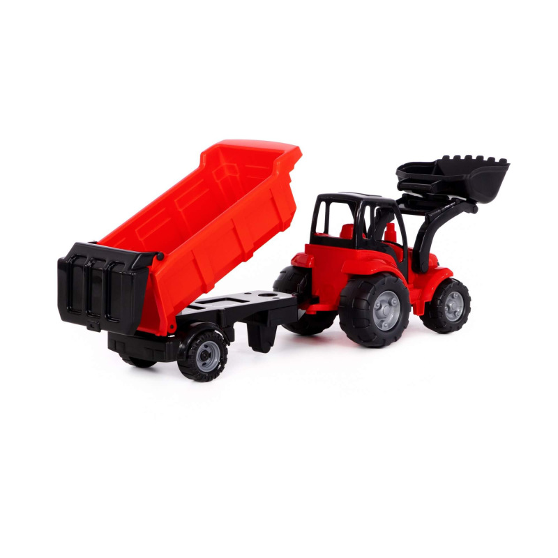 Traktor nakladač s prívesom 2