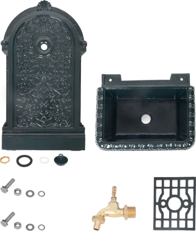 Umývadlo Gardens LT-H19880, záhradné, zelené, 440x330x880 mm 1