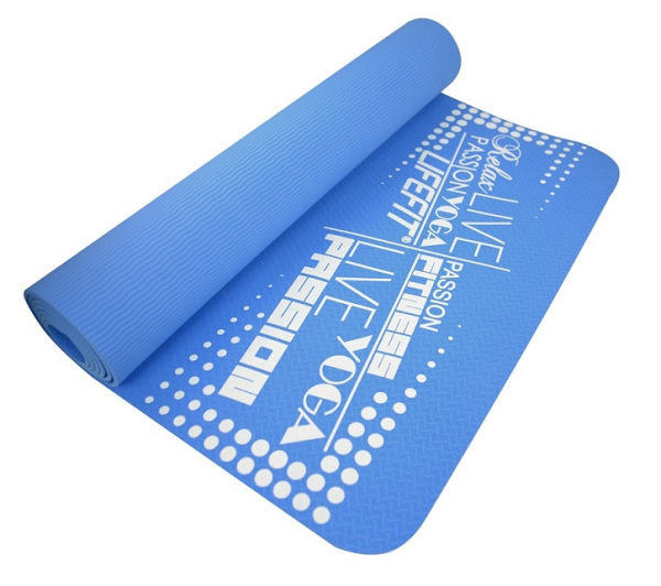 YOGA MAT TPE,183x61x0,4,modra