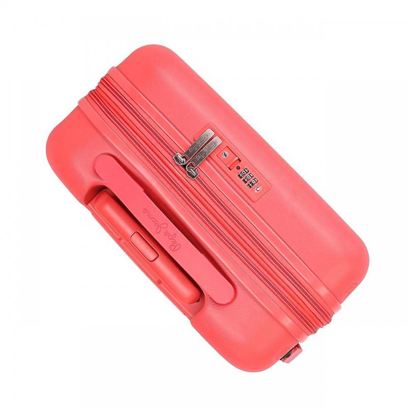 PEPE JEANS Highlight Coral, ABS Cestovný kufor, 55x40x20cm, 37L, 768862D (small exp.) 6