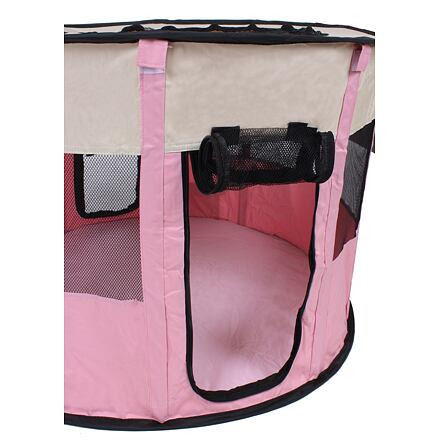 Merco Pet Round ohrádka pre psov ružová 1