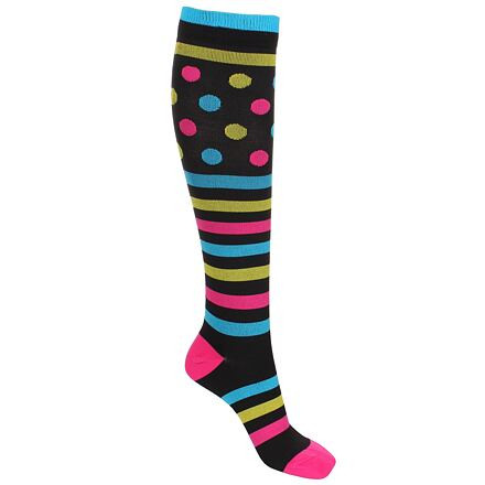 Striped Dots dámske kompresné podkolienky