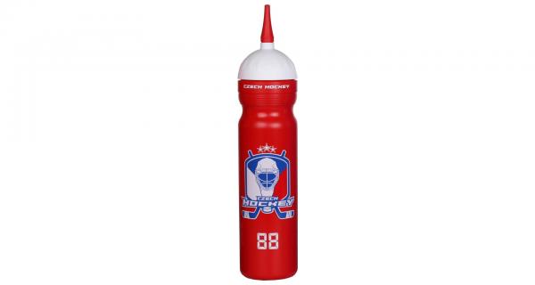 R&B Czech Hockey športová fľaša s hubicou červená 1000ml