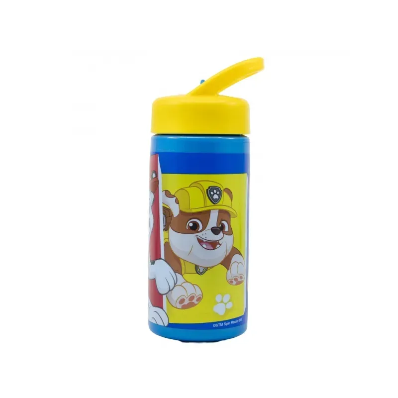 Plastová fľaša s výsuvnou slamkou PAW PATROL, 410ml, 74631