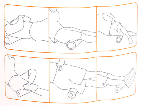 Yoga Foam Roller LS3768B valec na jogu oranžová 1