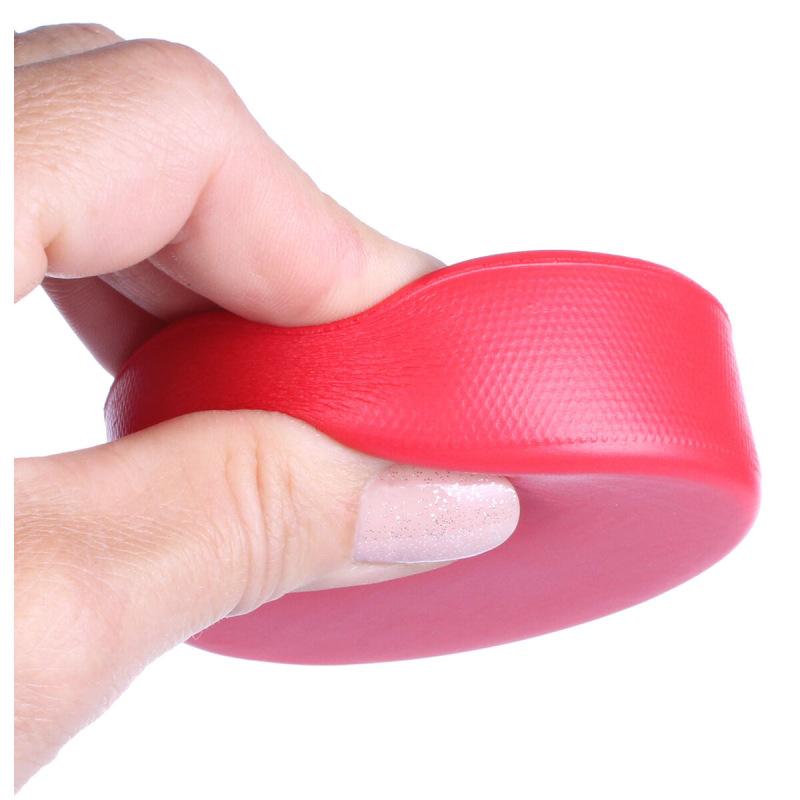 Foam Puck mäkký hokejový puk červená 1