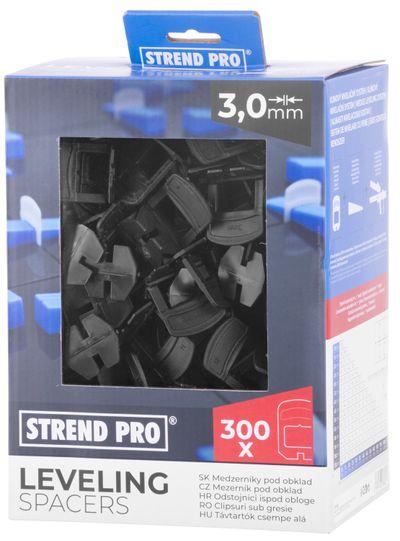 Medzerník Strend Pro LS230T, nivelačný, pod obklad, 3.0 mm, bal. 300 ks, plast čierny