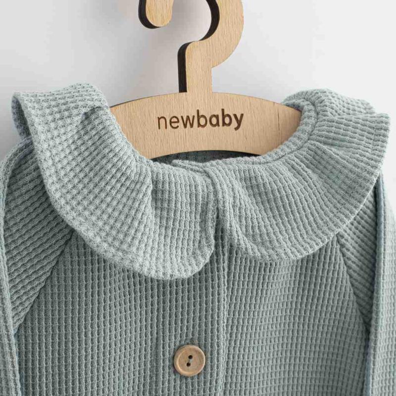 Dojčenský kabátik na gombíky New Baby Luxury clothing Laura sivý 80 (9-12m)