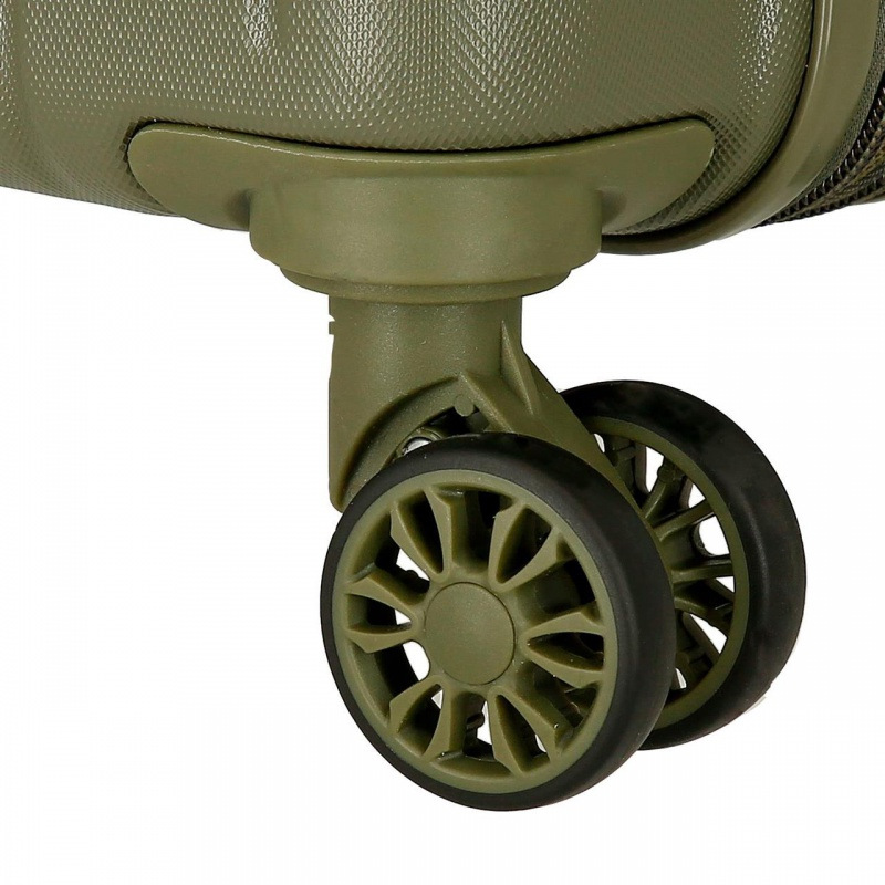 MOVOM Wood Khaki, Škrupinový cestovný kufor, 55x40x20cm, 38L, 531916A (small) 3