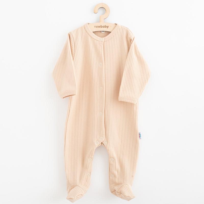 Dojčenský bavlnený overal New Baby Practical béžová 80 (9-12m)