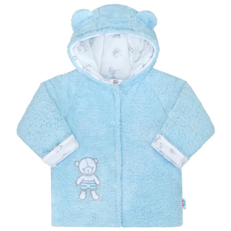 Zimný kabátik New Baby Nice Bear modrý 74 (6-9m)